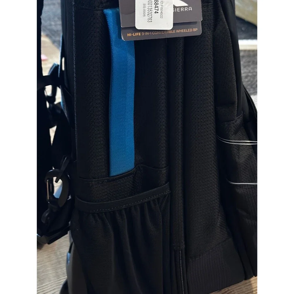 High Sierra Black Campus Backpack18.5 Hi-Life 3-In-1 Convertible, travel bag